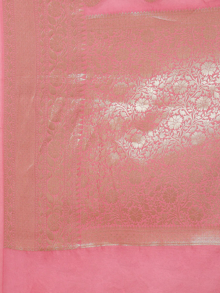 Zari Booti Cotton Woven Saree