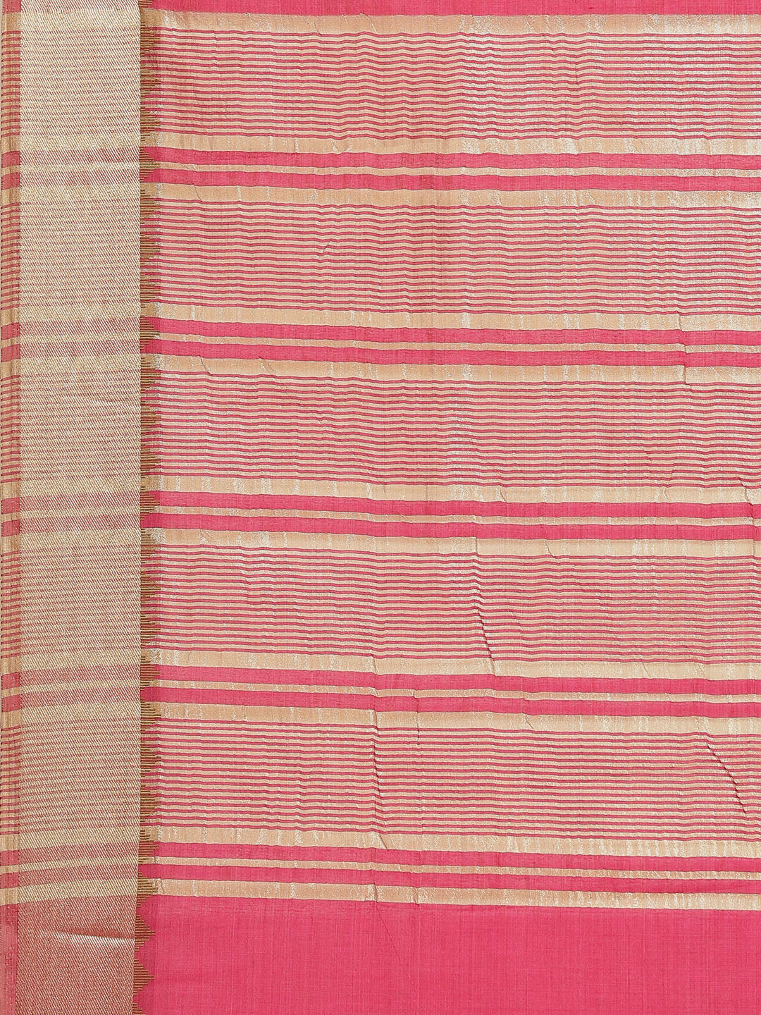 Plain Art Handloom Saree with  Zari  Border