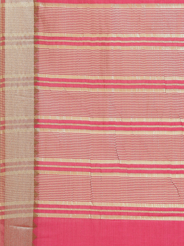 Plain Art Handloom Saree with  Zari  Border