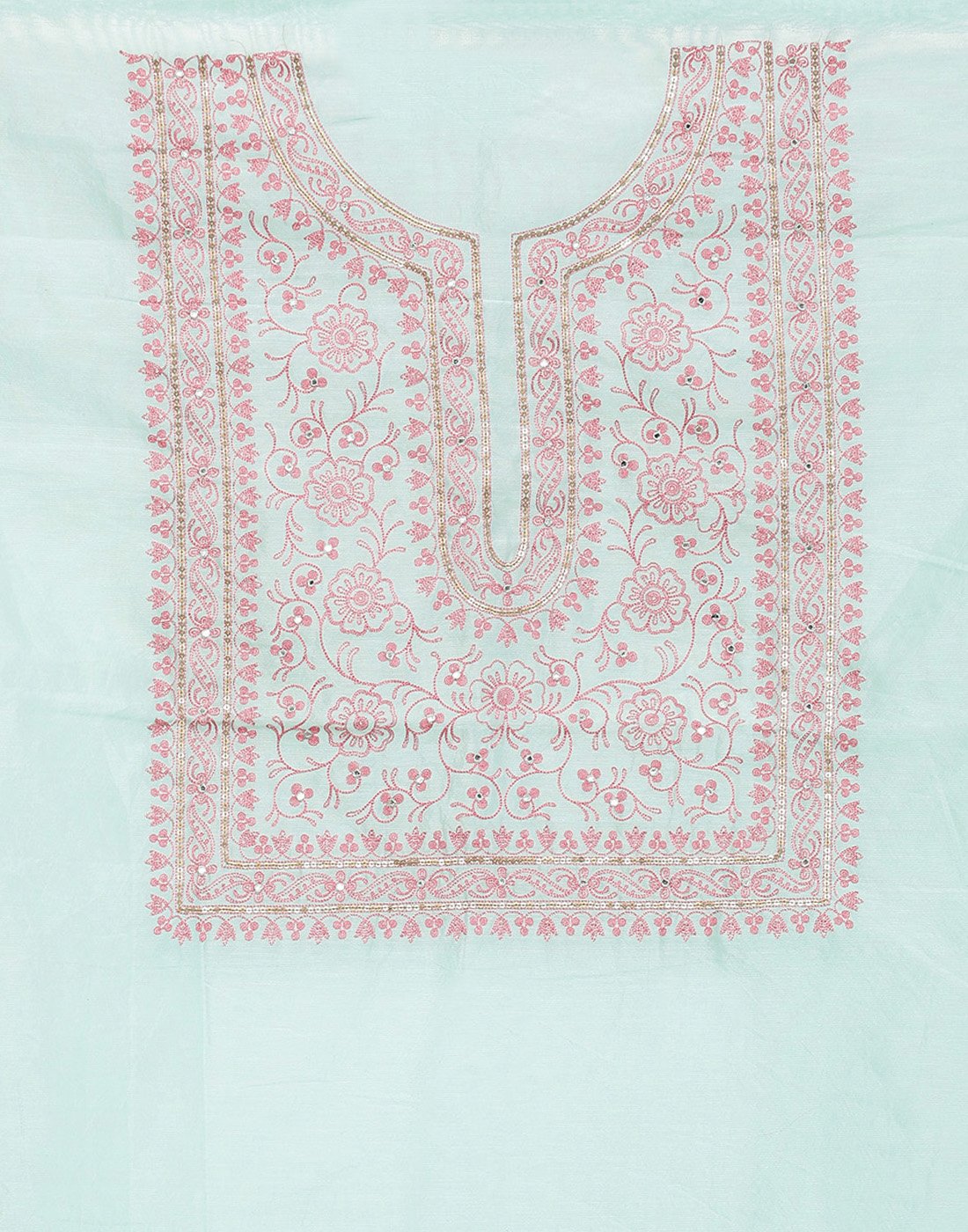 Chanderi Embroidered Suit Piece