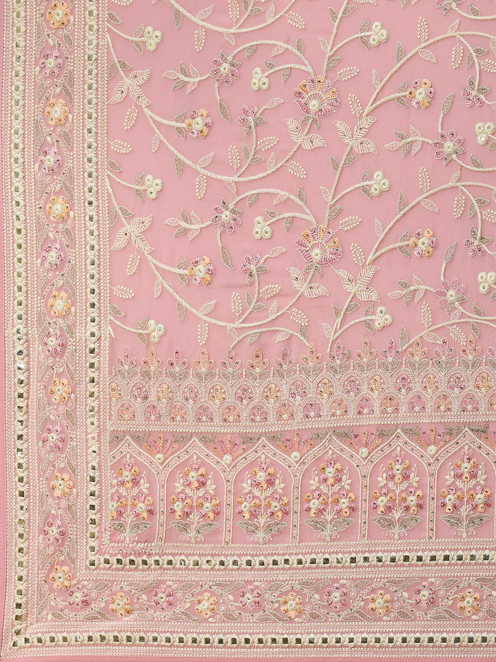 Resham Jaal Embroidered Georgette Saree