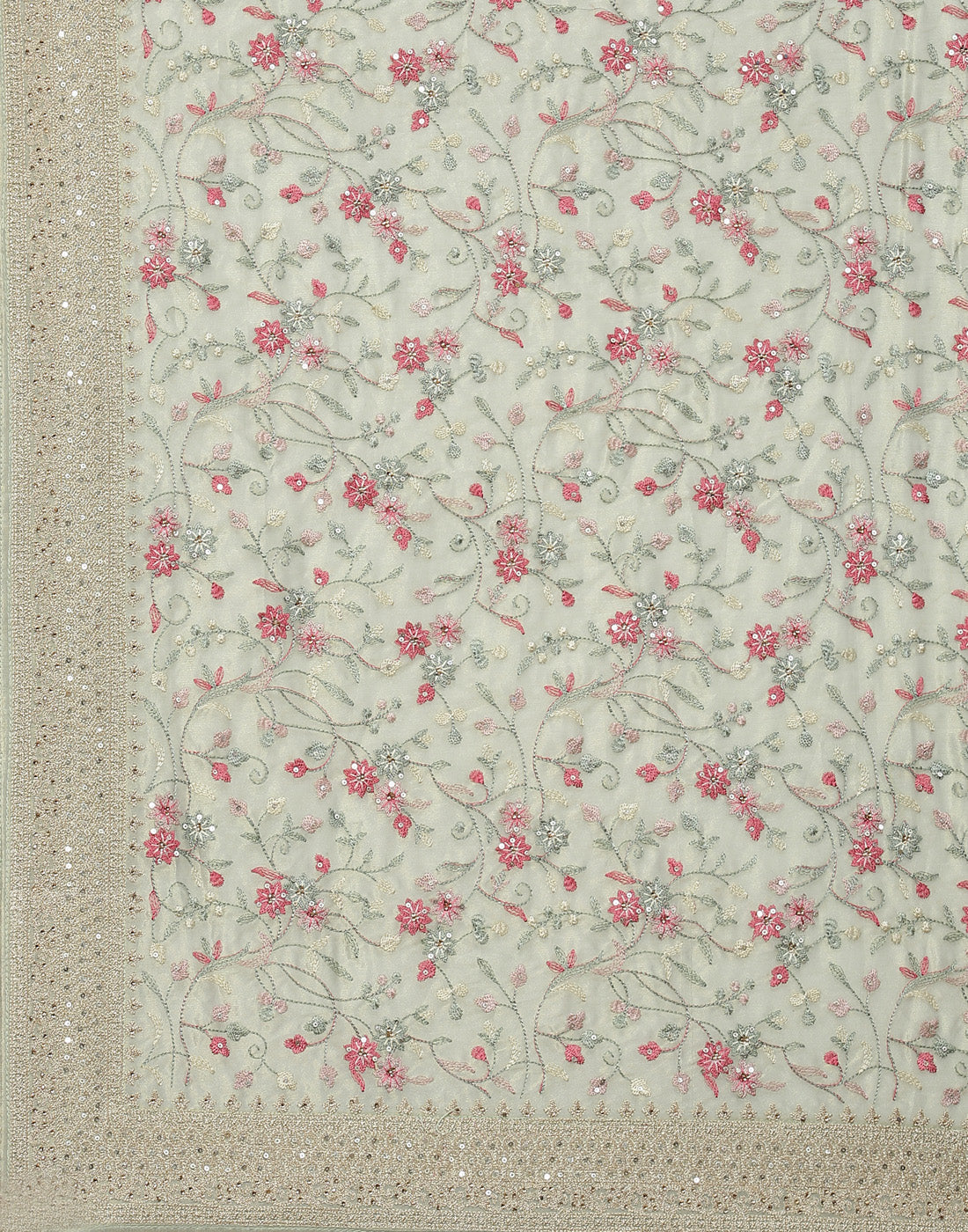 Banarasi Tissue Saree With Embroidery