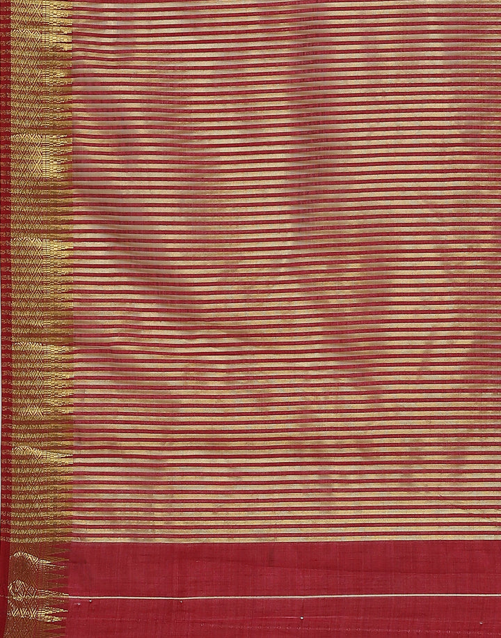 Zari Border Art Handloom Woven Saree