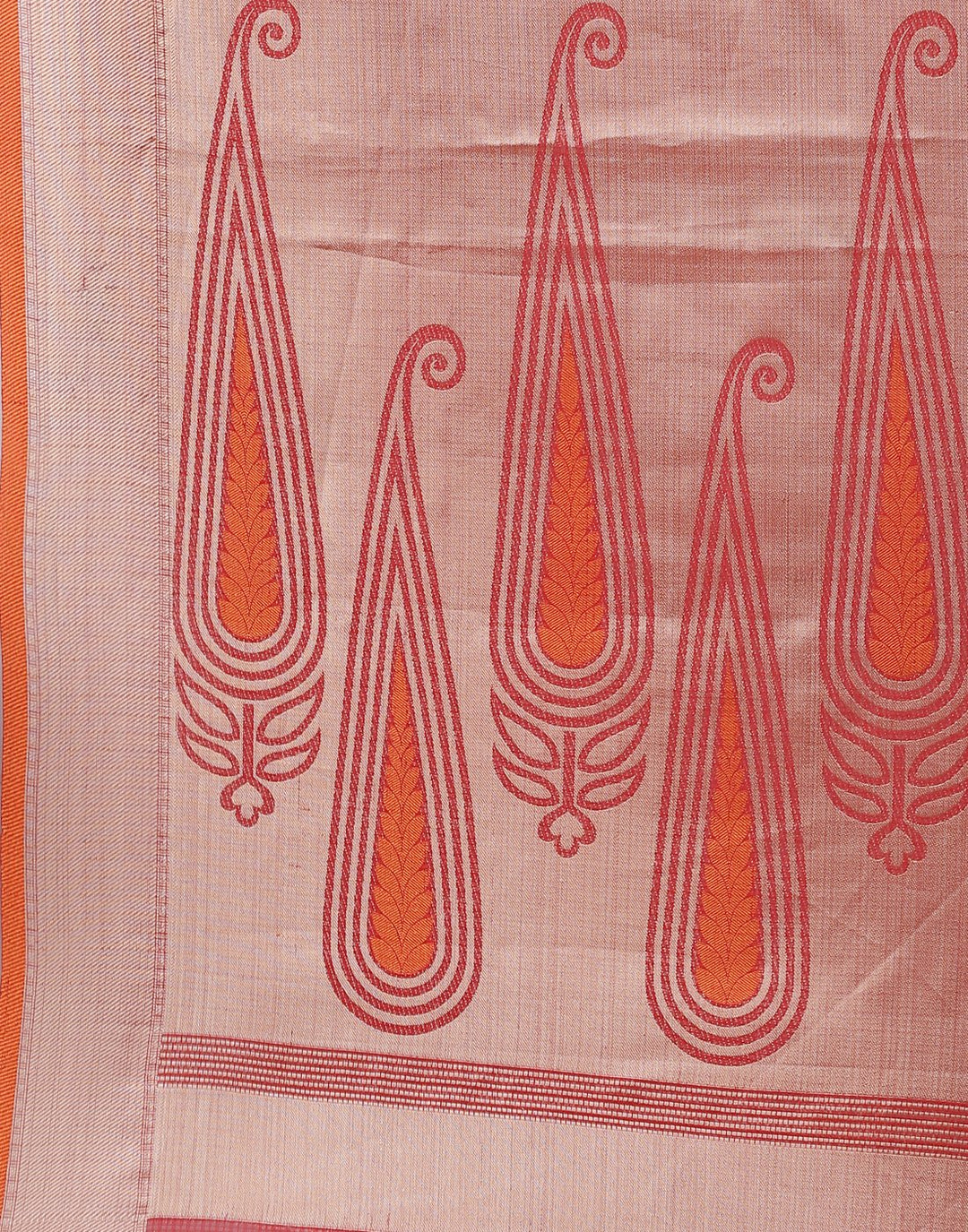Printed Cotton Chanderi Saree