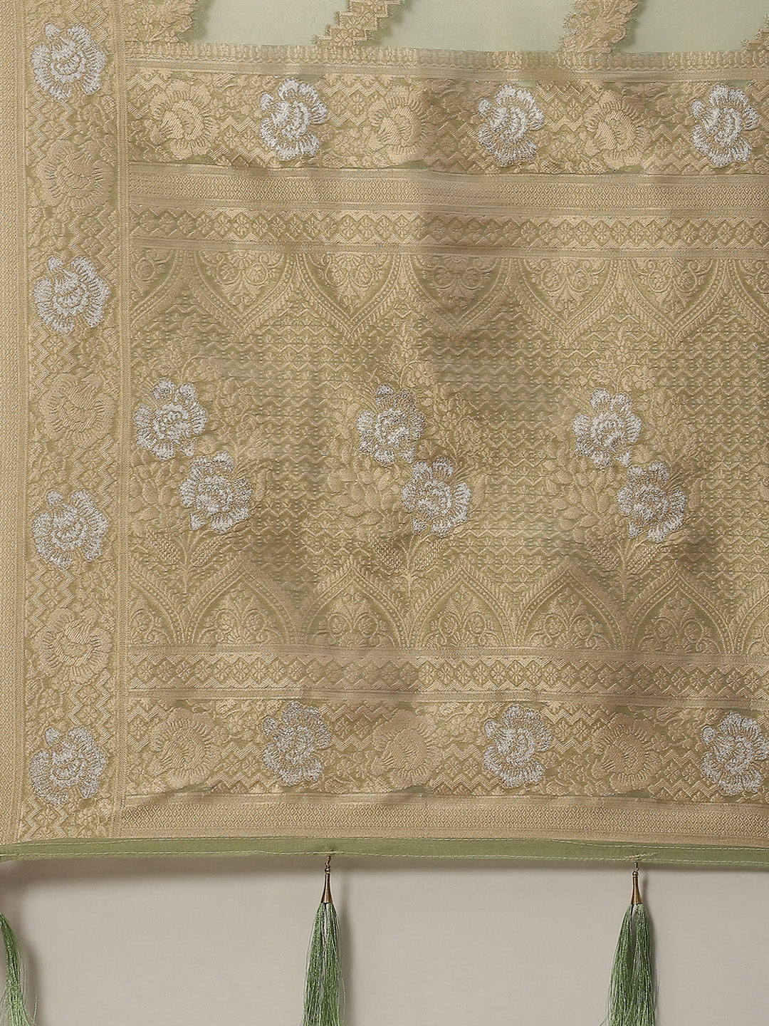 Zari Jaal Cotton Woven Saree