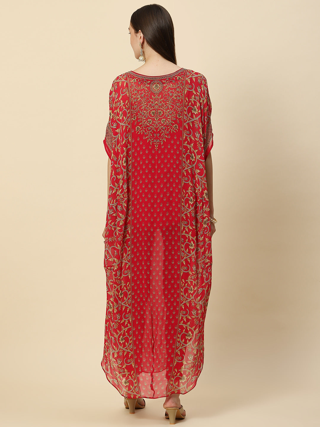 Digital Printed Georgette Kaftan Kurta