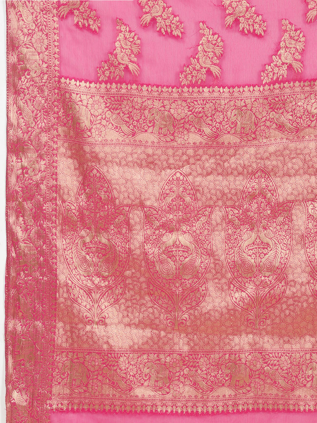 Zari Jaal Woven Chiffon Saree