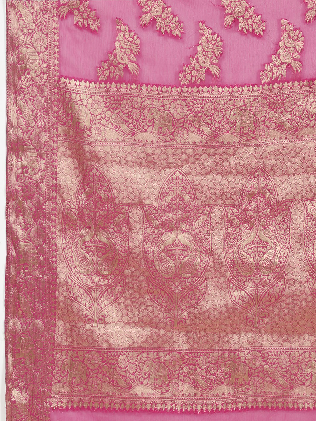 Zari Jaal Woven Chiffon Saree