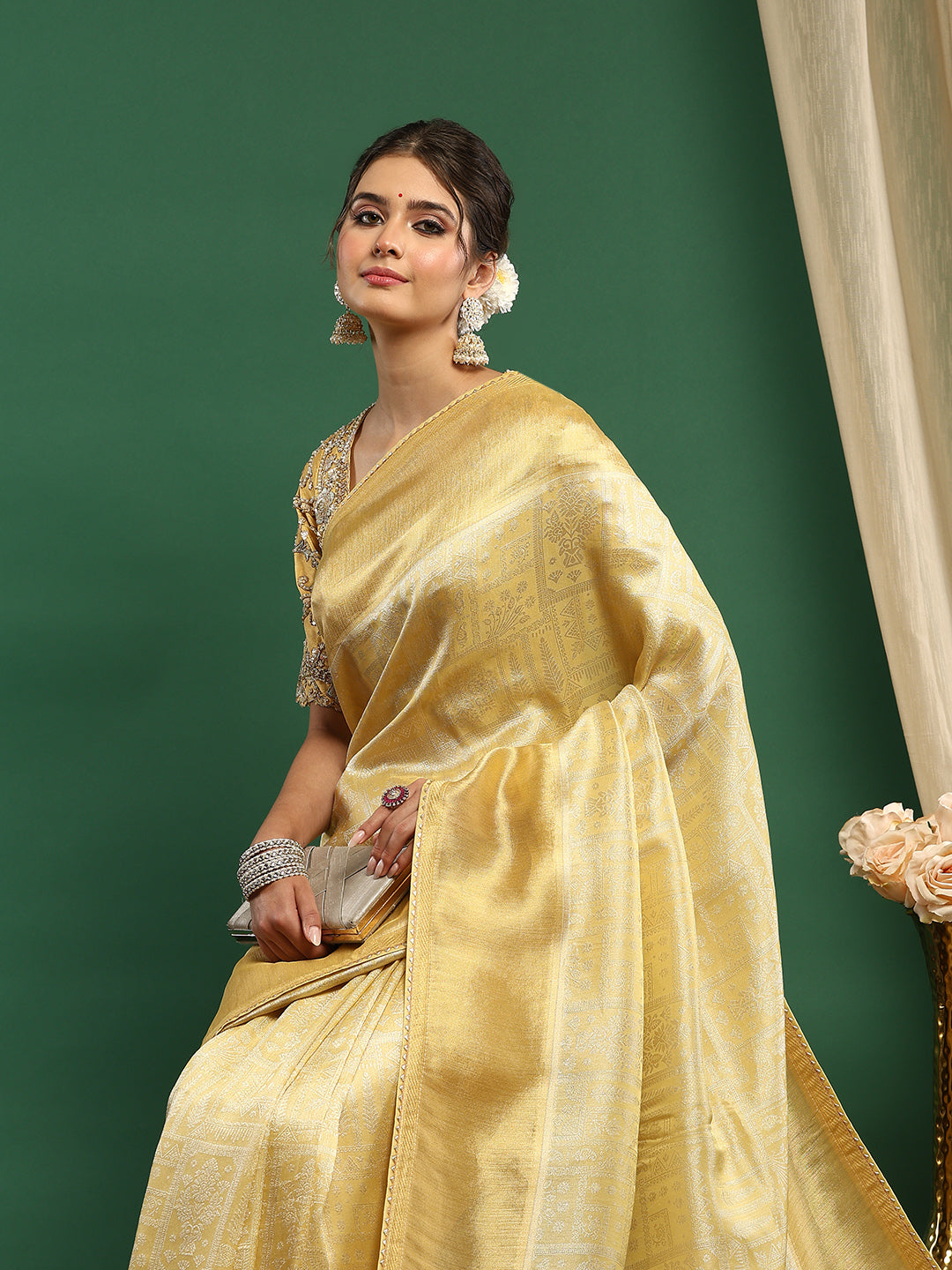Embroidered Banarasi Saree
