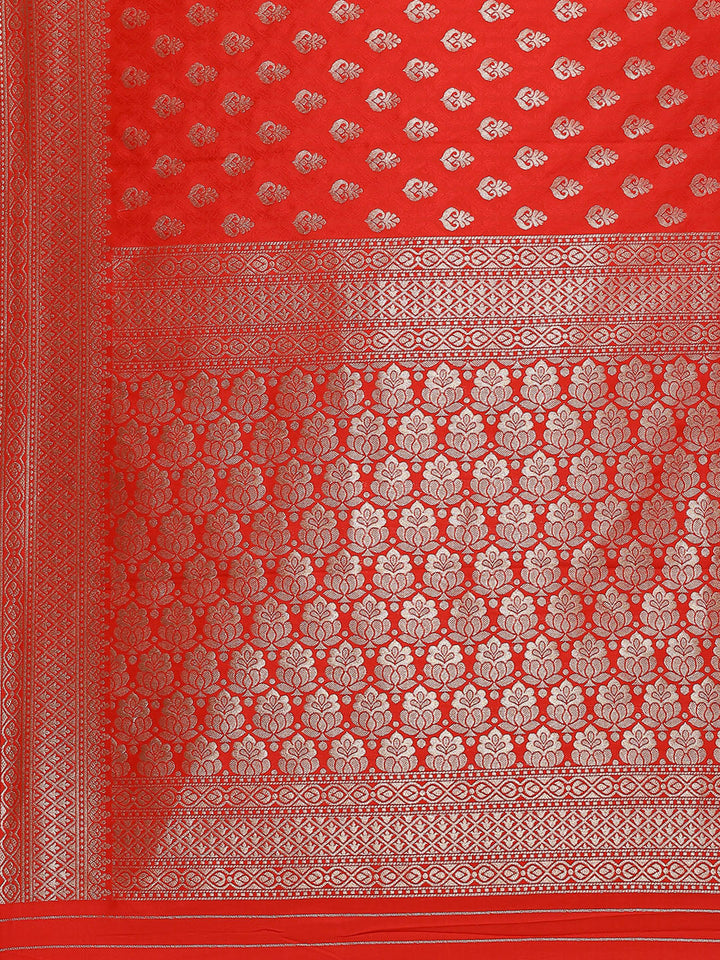 Zari Booti Woven Art Silk Banarsi Saree