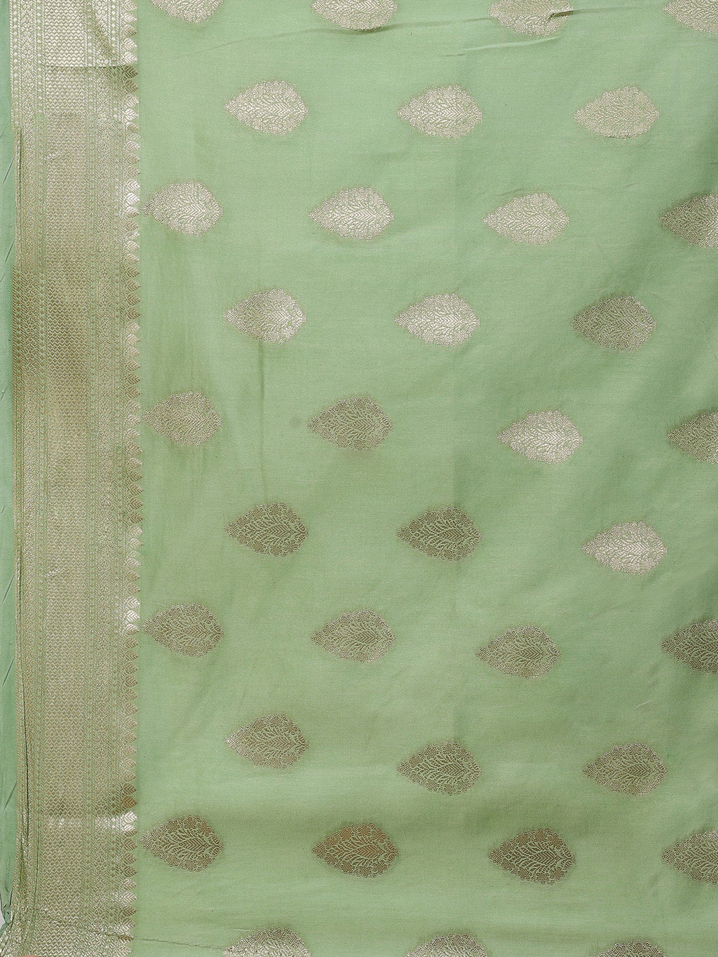 Zari Border Booti Cotton Woven Saree