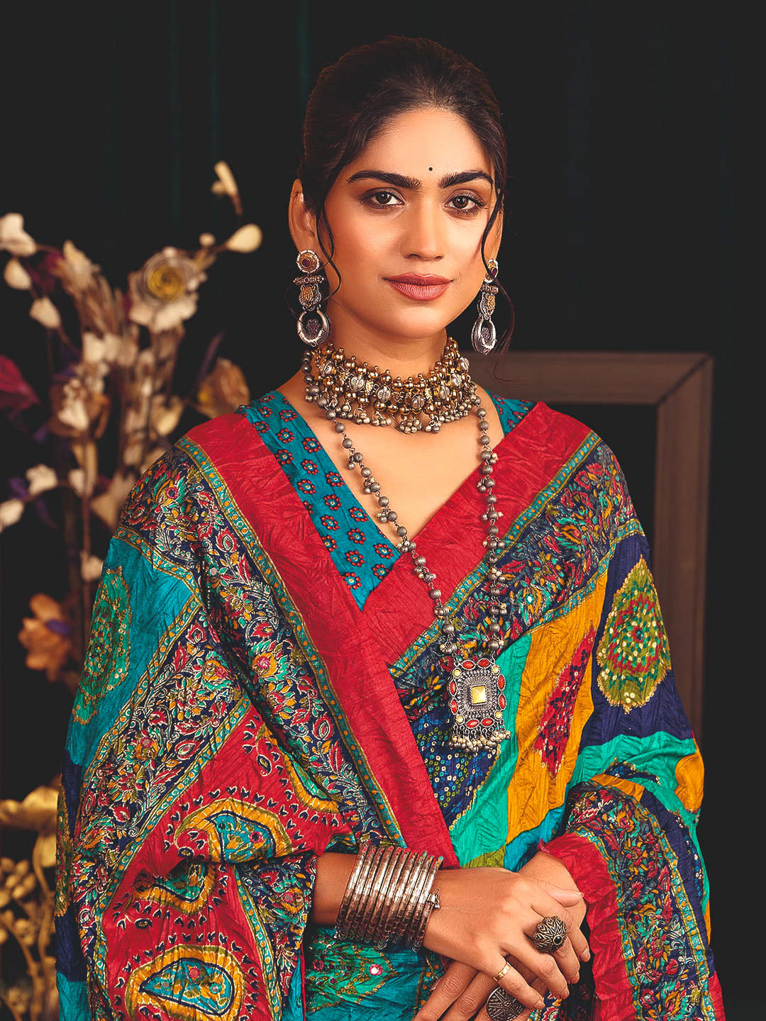 Printed Art Silk Saree