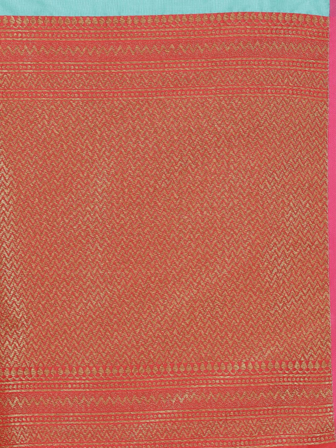 Zari Border Woven Cotton Saree