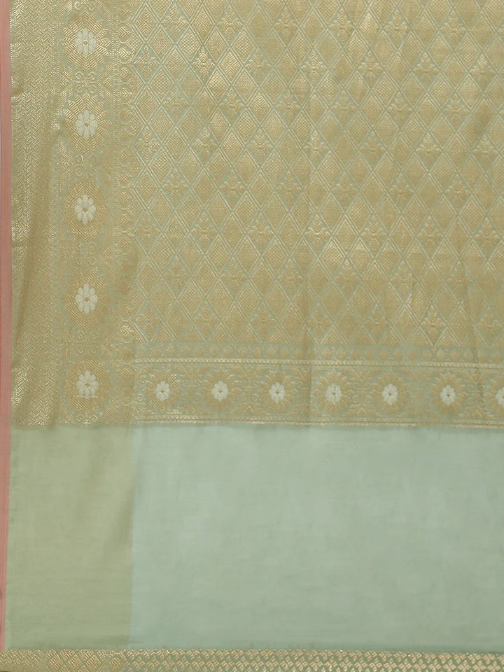 Zari Booti Cotton Woven Saree