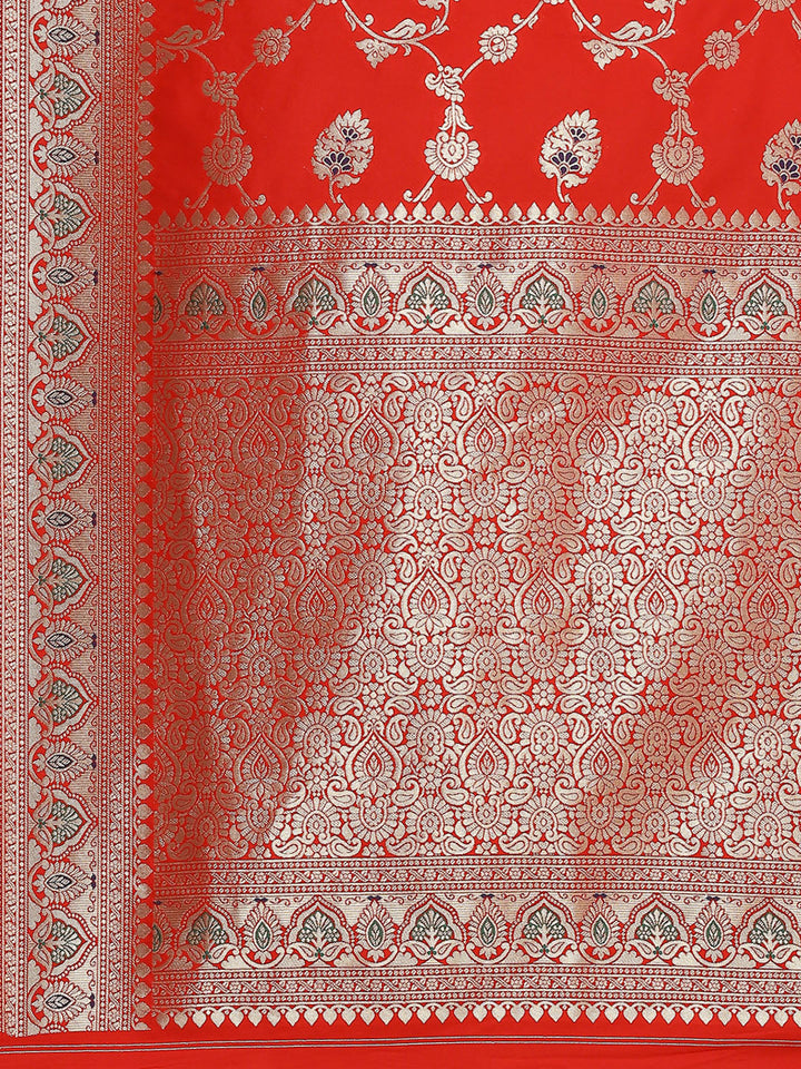Zari Jaal Woven Art Silk Banarsi Saree