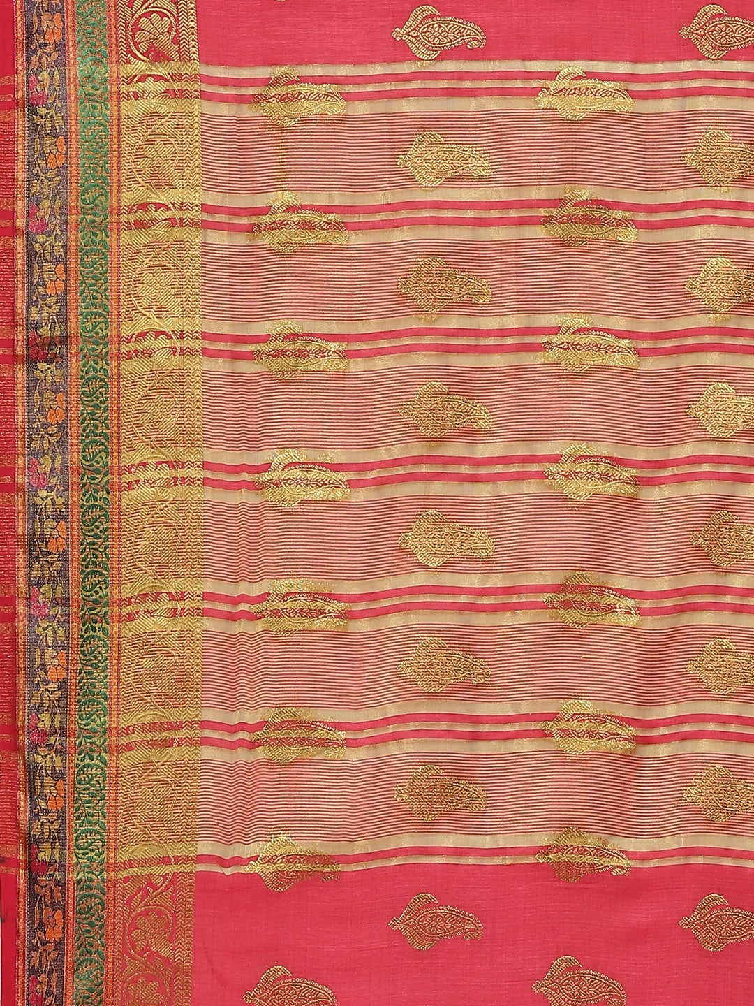 Zari Jaal Handloom Woven Saree