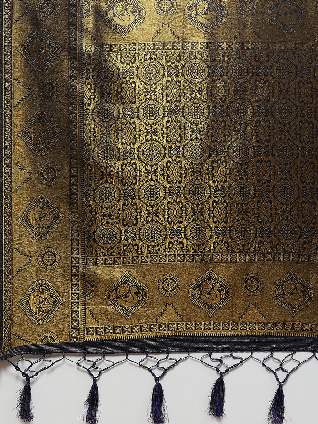 Brocade Zari Jaal Handloom Woven Saree