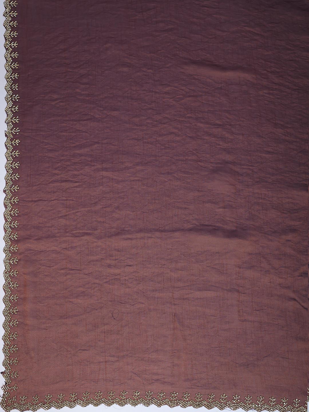 Embroidered Organza Saree