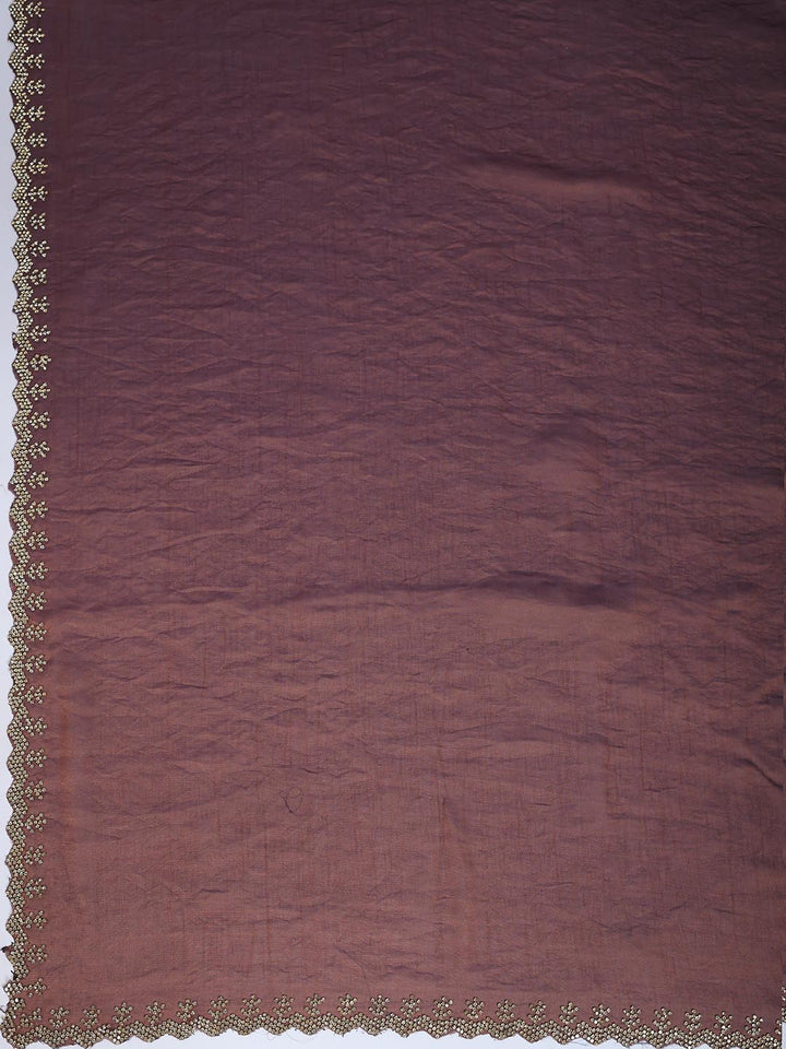 Embroidered Organza Saree