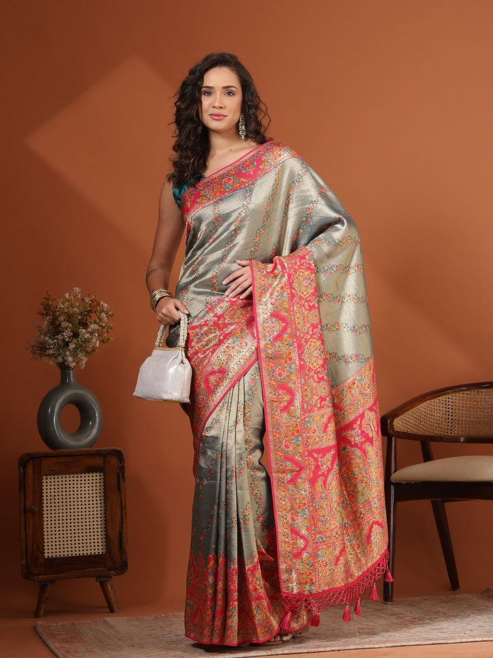 Woven Design Dola Silk Saree