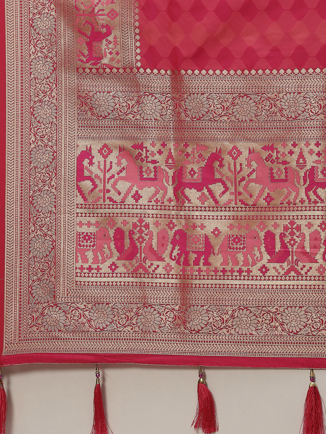 Zari Border Handloom Woven Saree