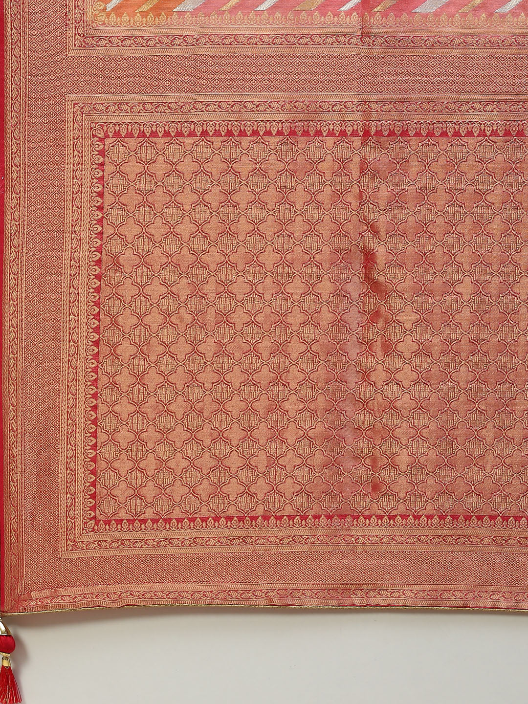 Zari Jaal Crepe Woven Saree