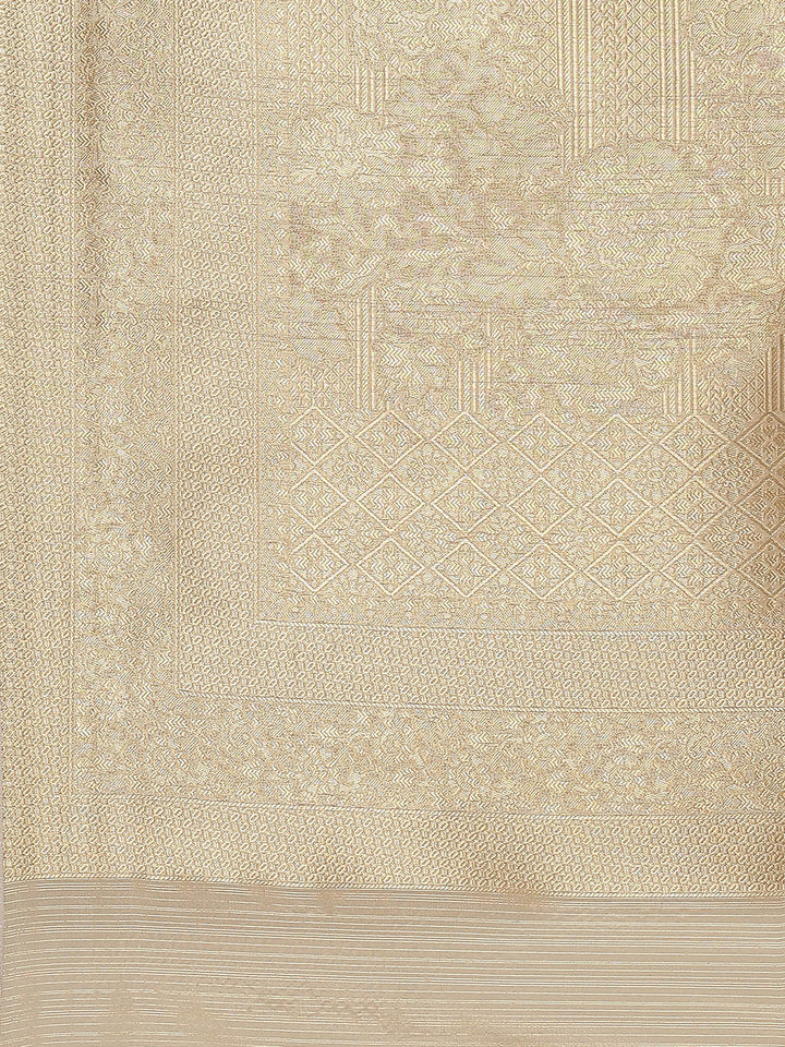Zari Jaal Organza Woven Saree