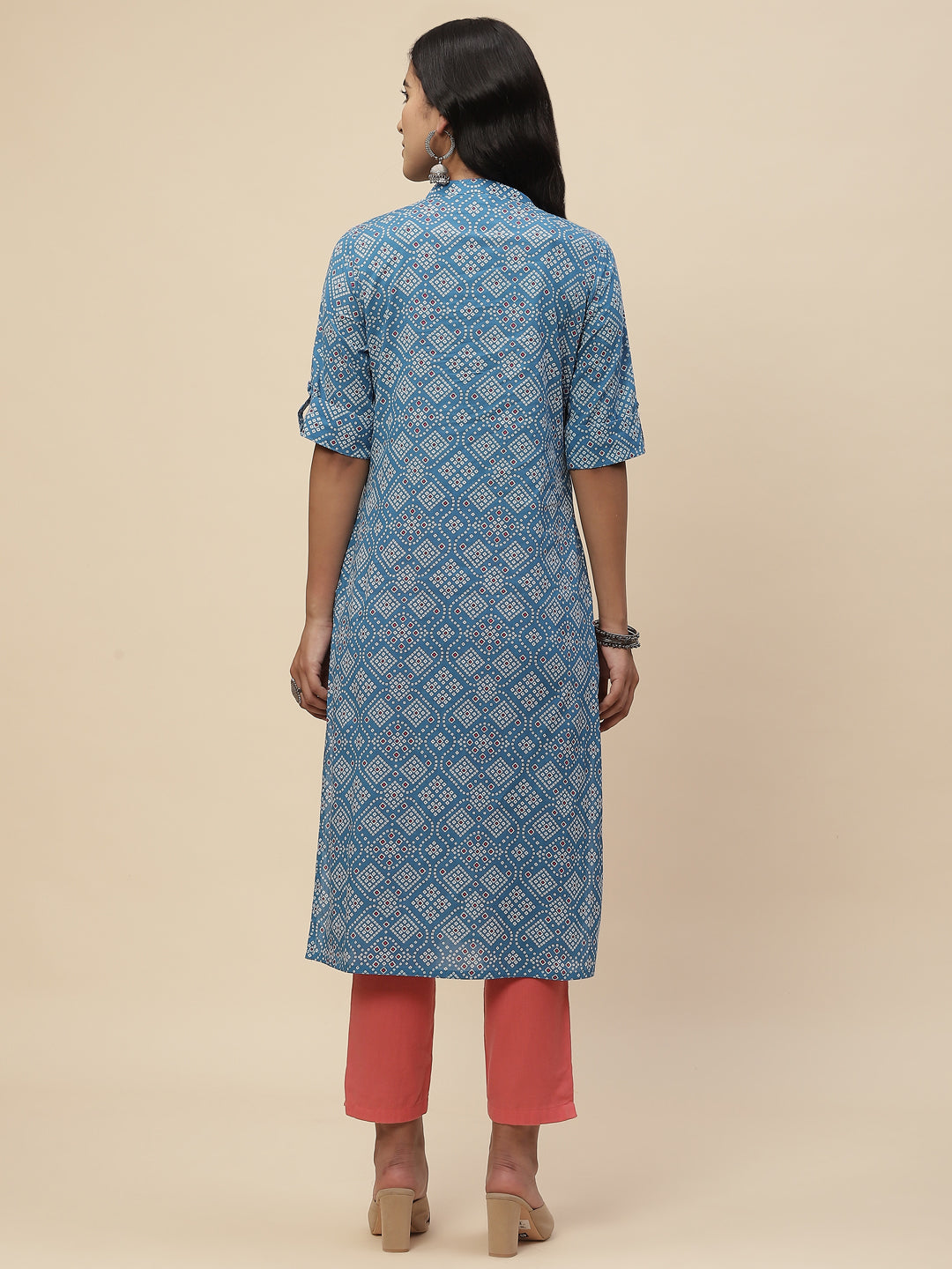 Bandhani Printed Cotton Kurta