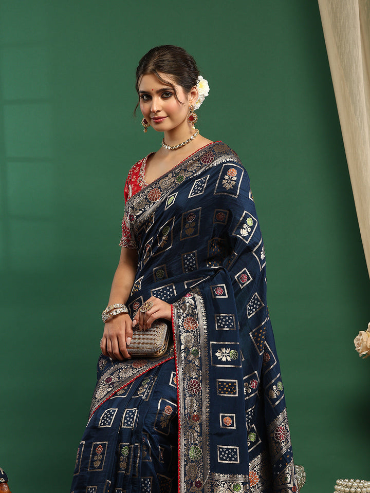 Embroidered Banarasi Saree