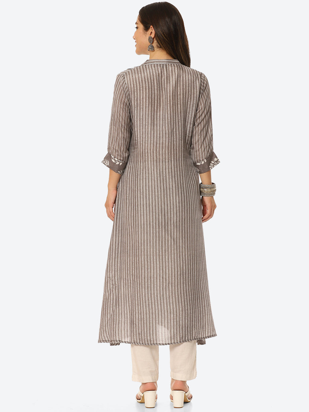 Floral Printed Muslin Kurta
