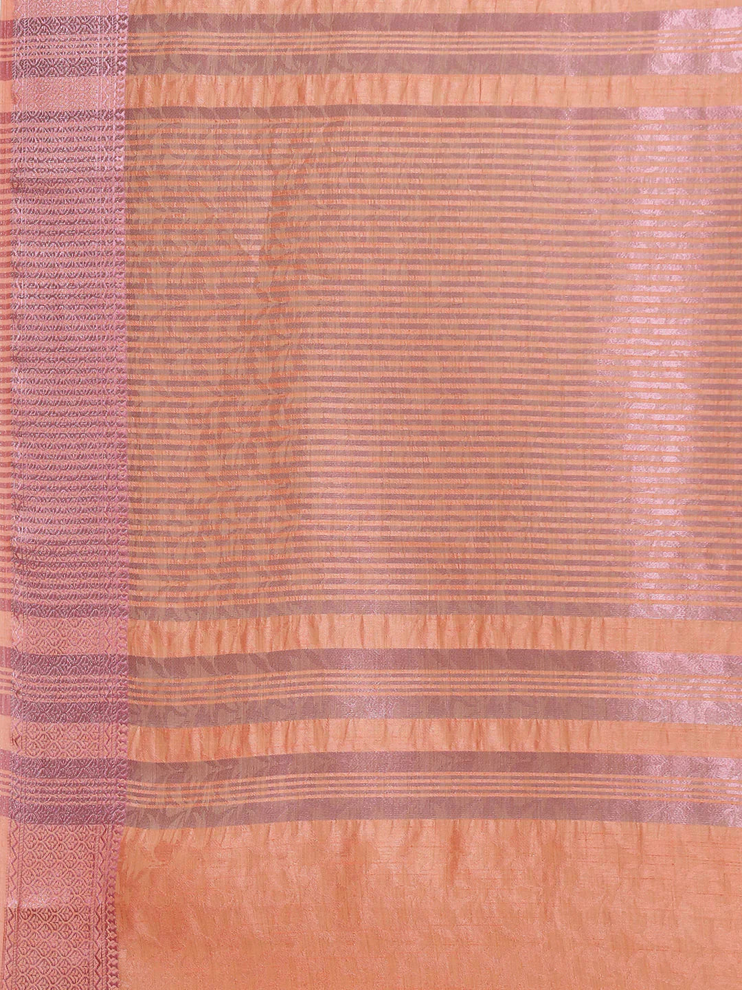 Plain Zari Border Handloom Woven Saree