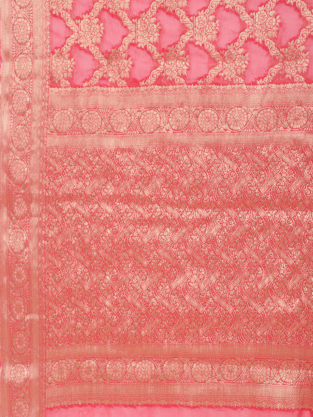 Zari Jaal Woven Chiffon Saree