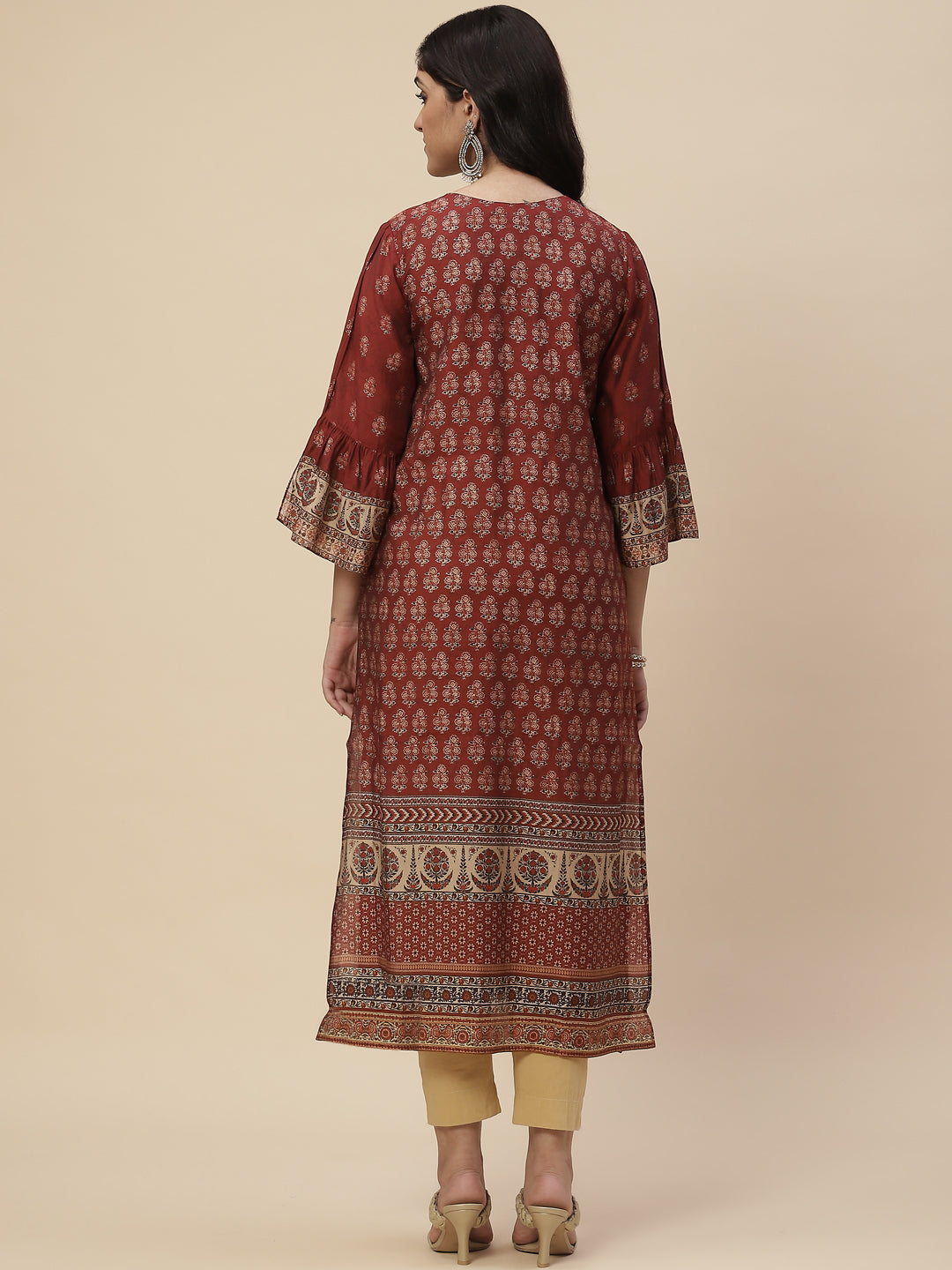 Digital Printed Crepe Kurta
