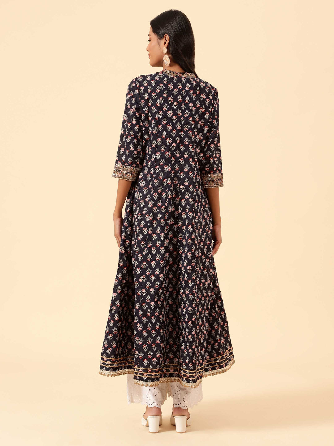 Floral Printed Cotton Kurta