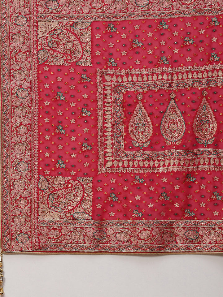 Gharchola Banarasi Embroidered Saree