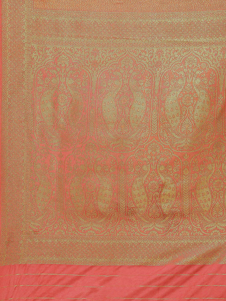 Zari Jaal Handloom Woven Saree