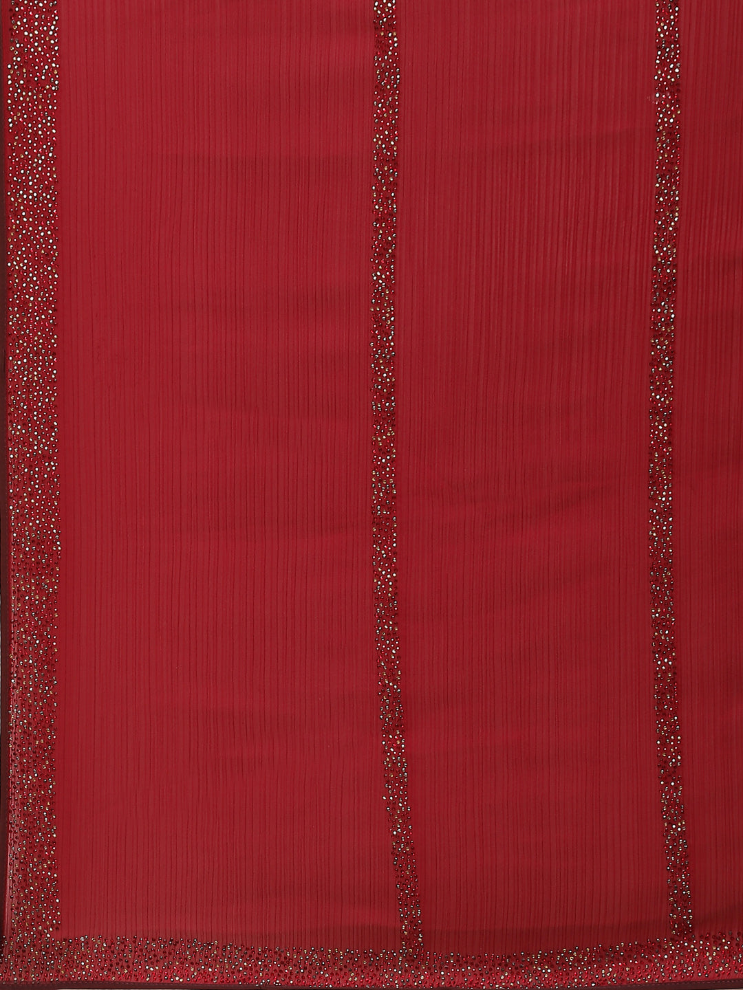 Stone Embroidered Chiffon Saree