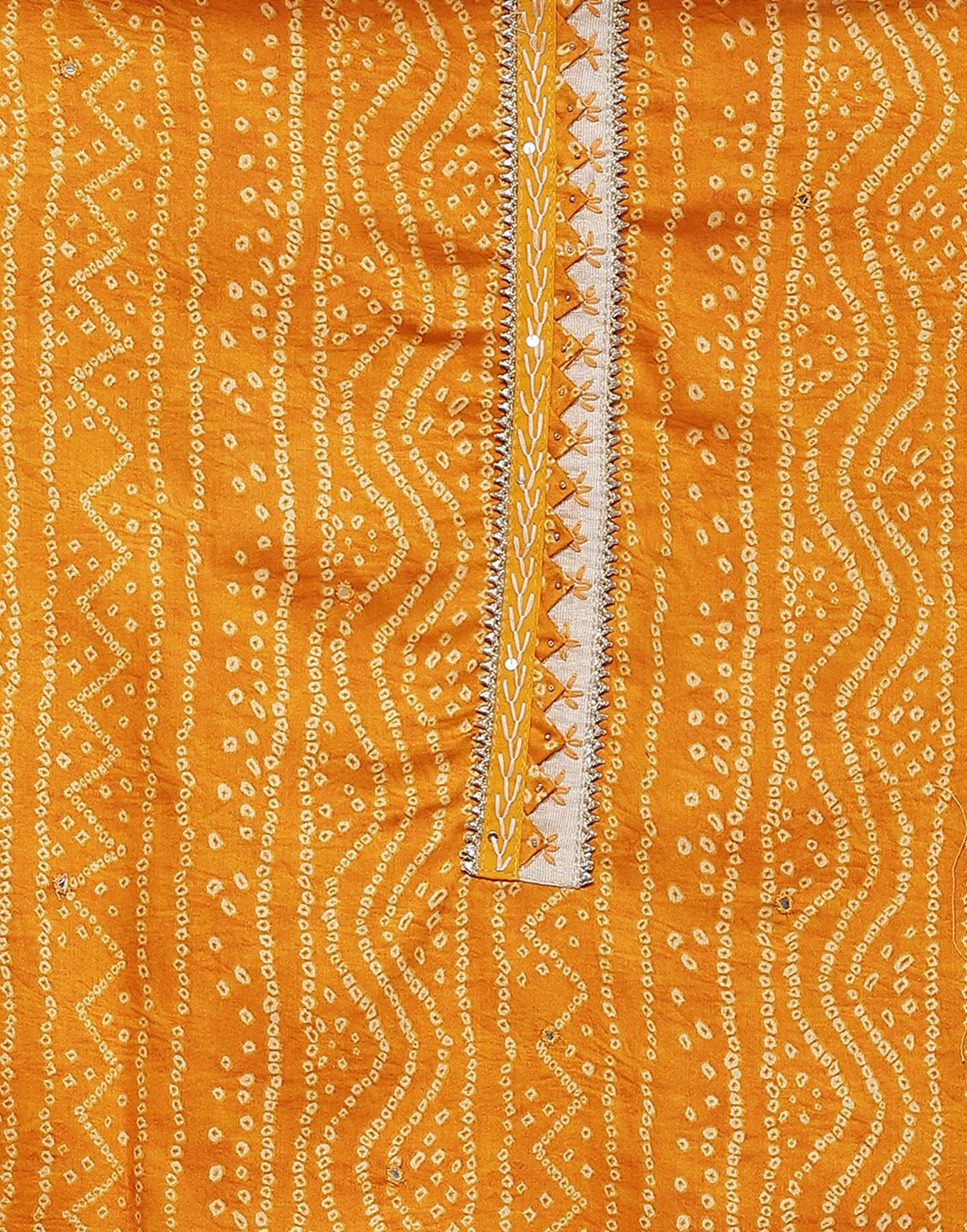 Cotton Bandhej Print Suit Piece