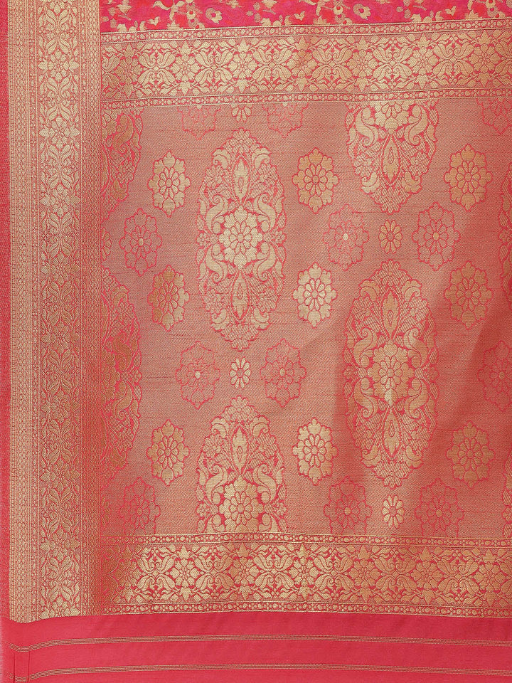 Zari Jaal Handloom Woven Saree