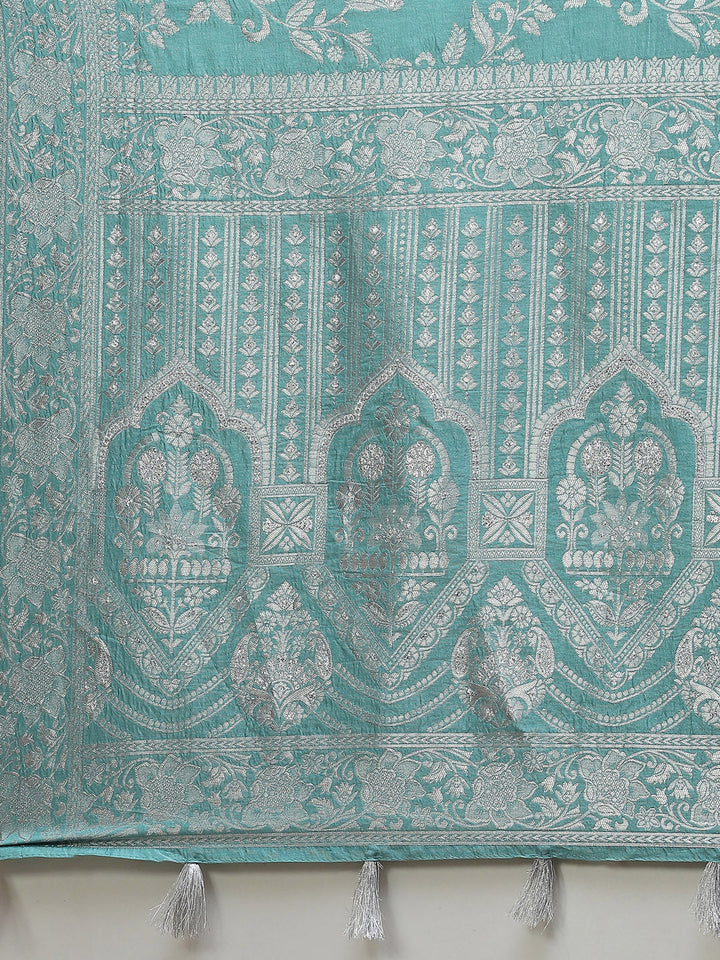 Zari Jaal Handloom Woven Saree