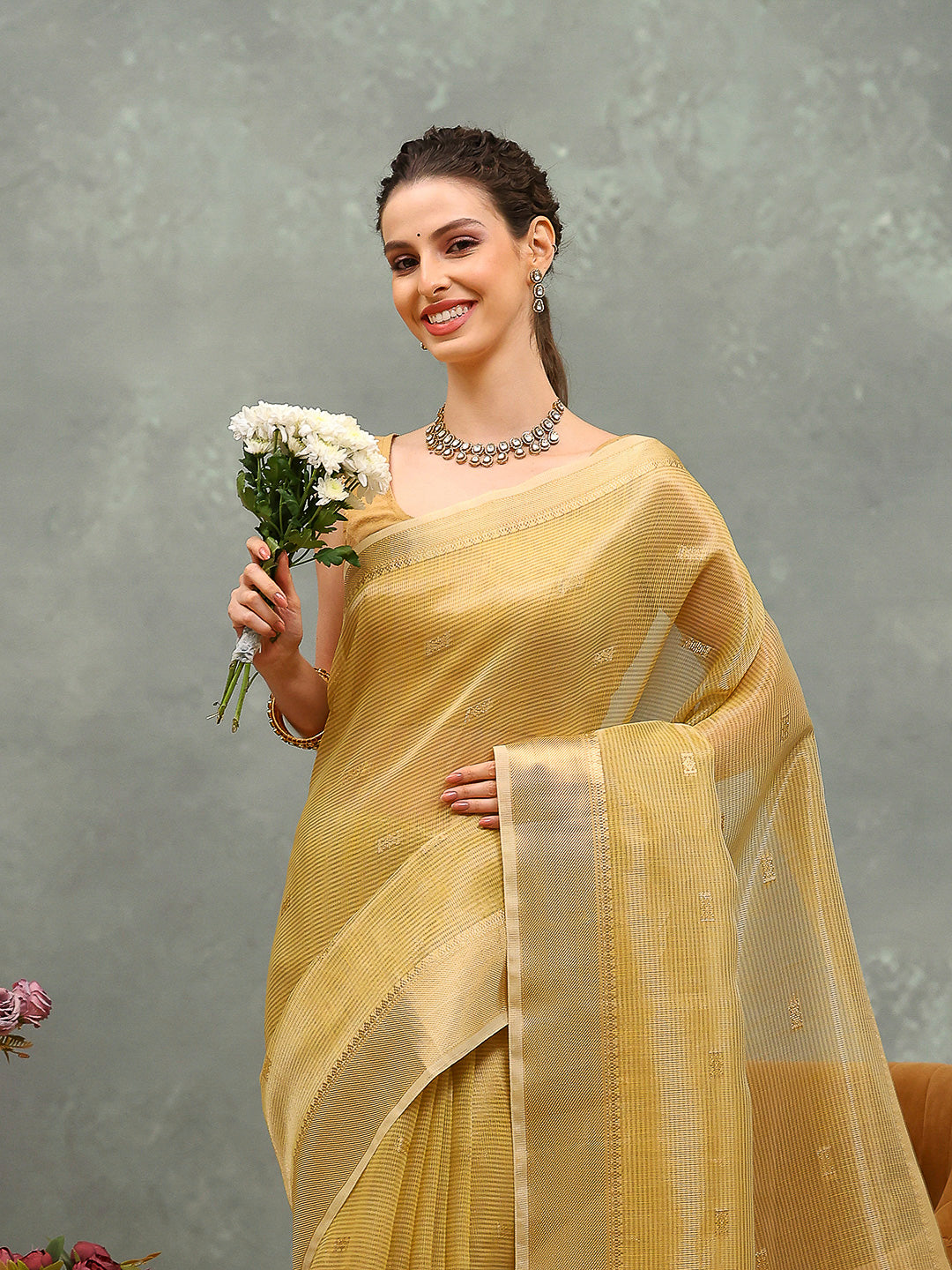 Woven Design Tissue Saree