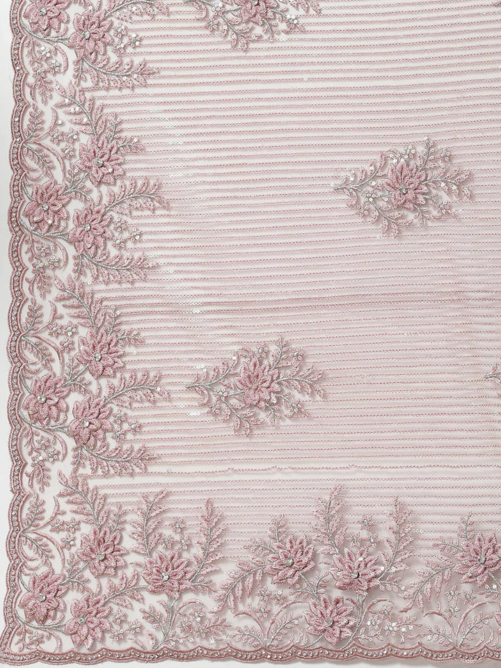 Swarovski Jaal Embroidered Net Saree
