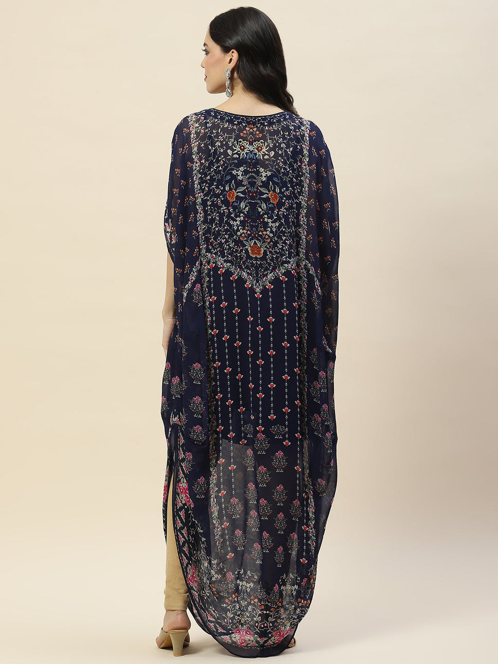 Digital Print Georgette Kaftan Kurta