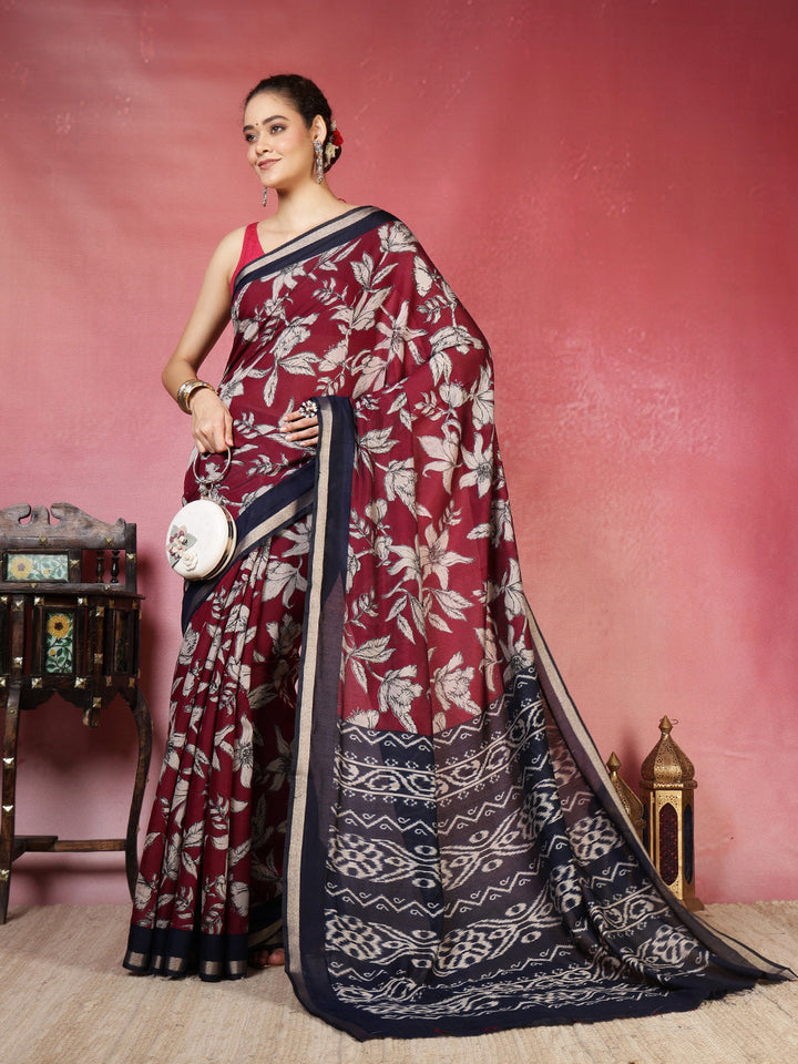 Plain Art Silk Saree