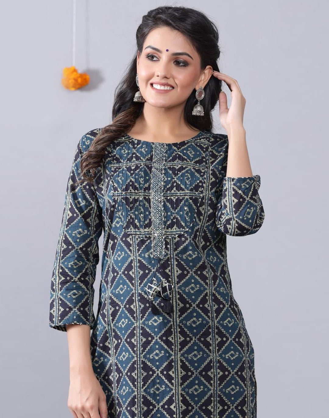 Cotton Printed Kurti Pant Set