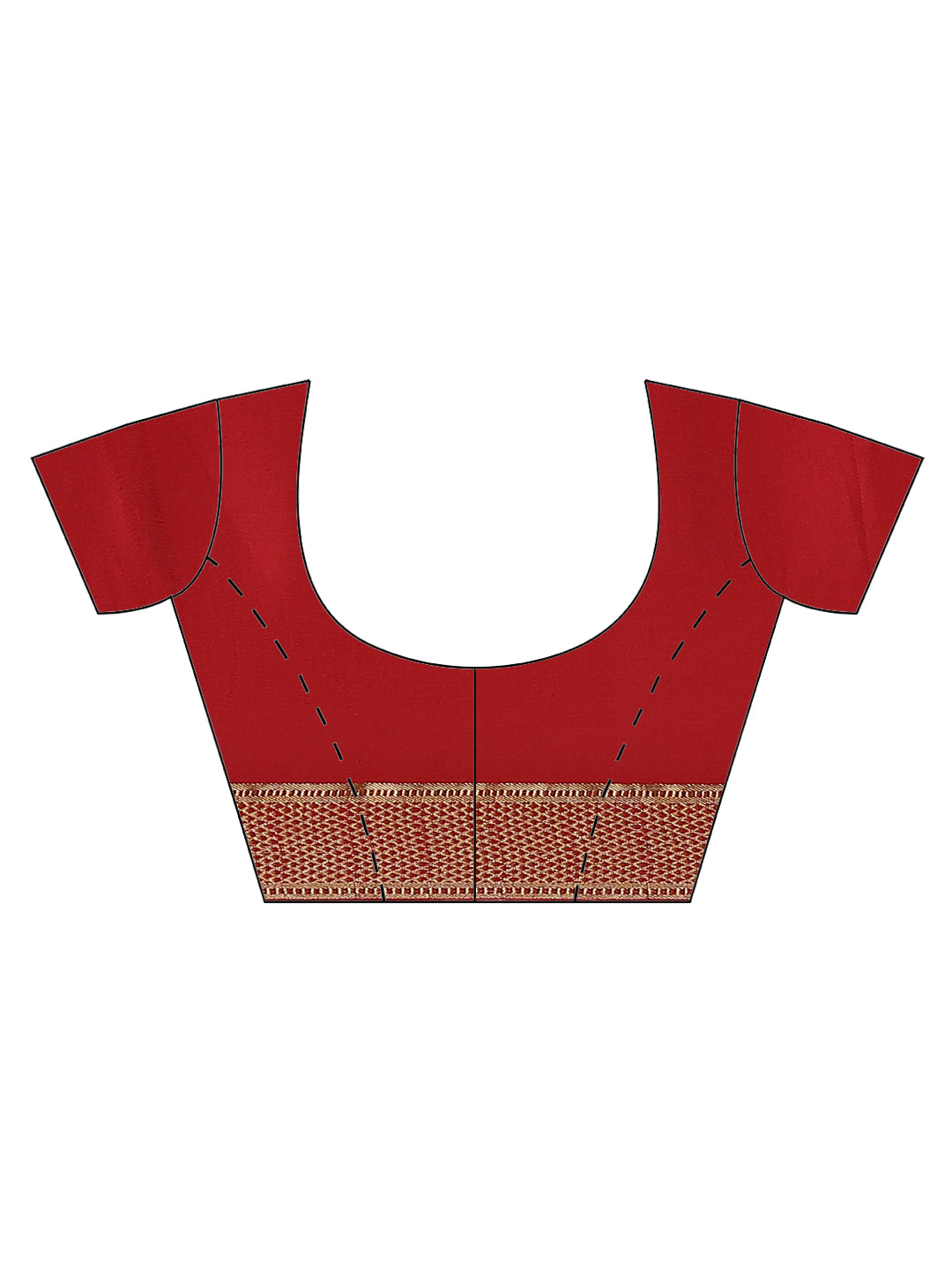 Striped Brocade Georgette Plain Saree