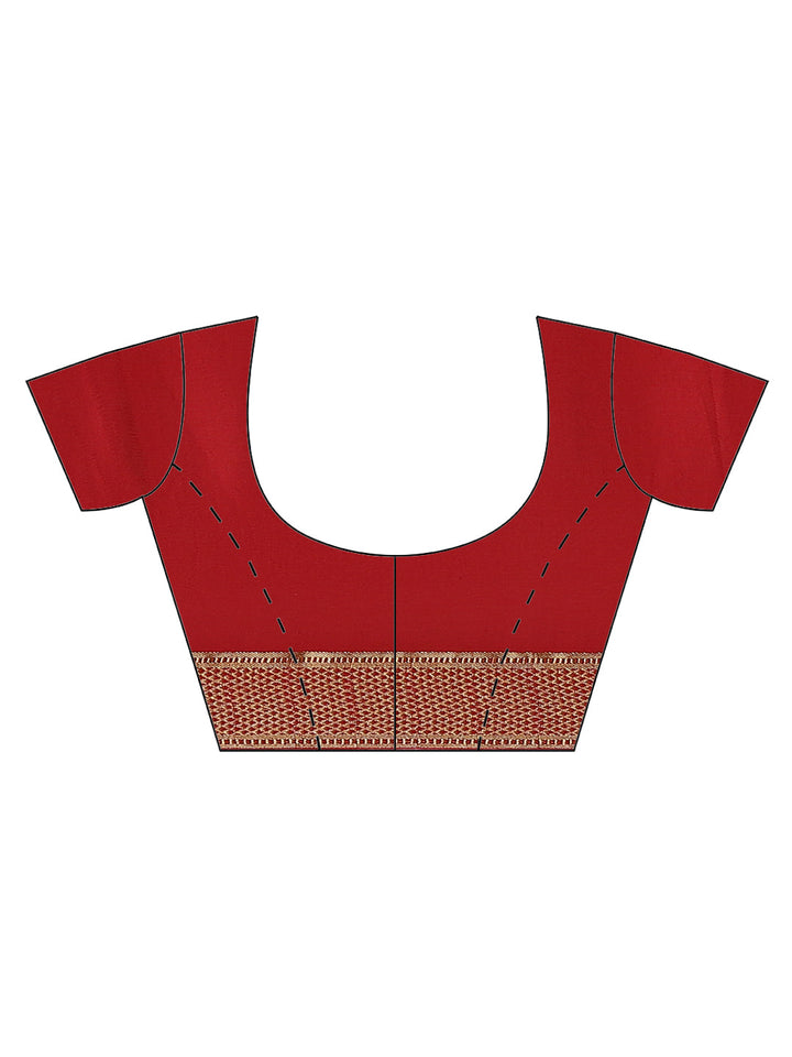 Striped Brocade Georgette Plain Saree