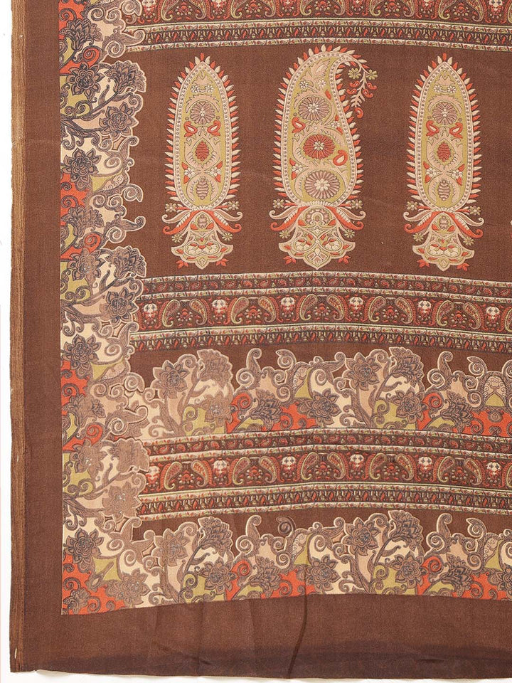 Digital Printed Crepe Saree