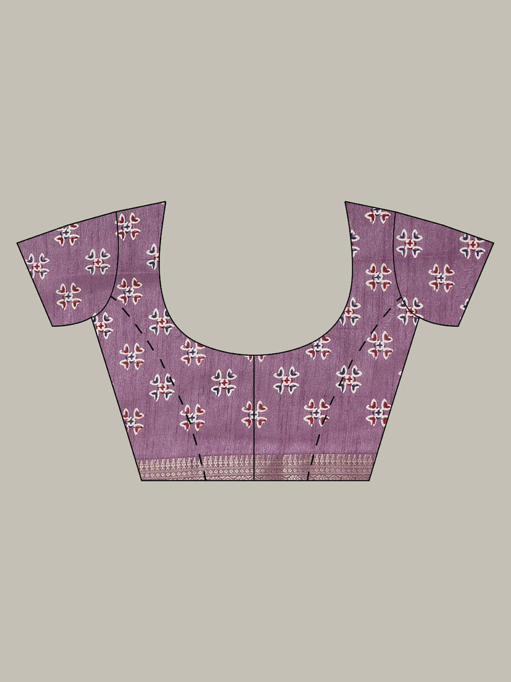 Ajrak Printed Dola Cotton Woven Saree