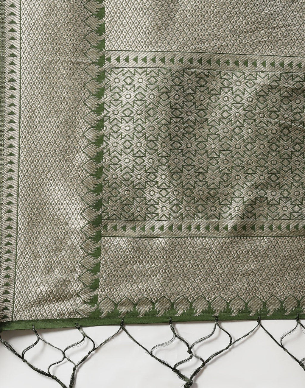 Chanderi Suit Piece With Embroidered Dupatta